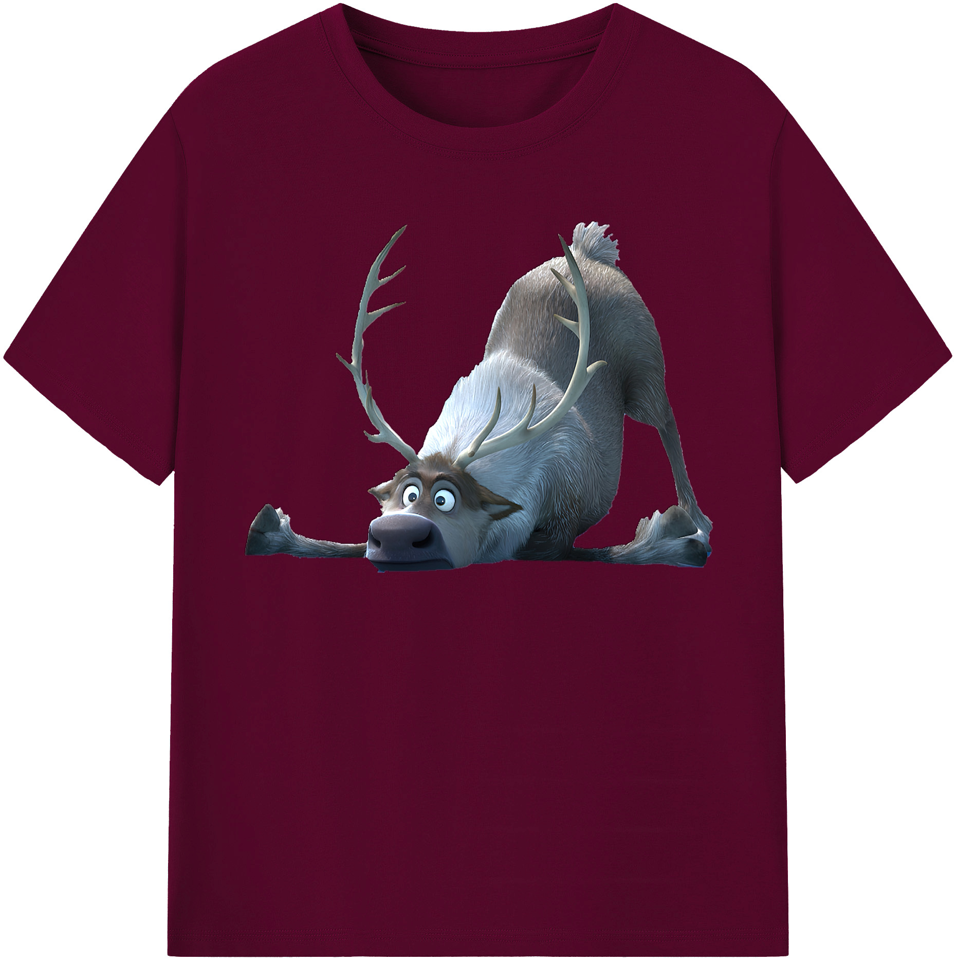 （画像用） アナと雪の女王 アンナ エルサ Frozen Anna Elsa レディースカジュアルプリントTシャツ（綿100％）